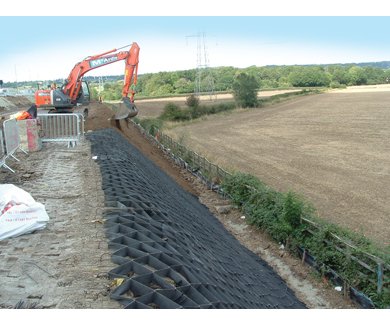 TERRAM geocell installed on a slope