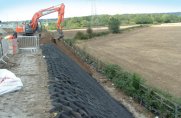 Controlling erosion  on railway slopes